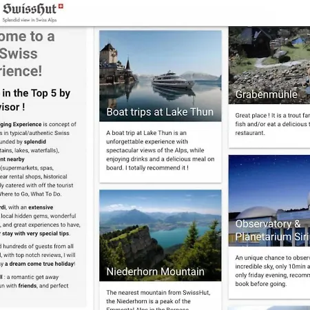 Lake Thun Alps Scenic Views And Concierge By Swisshut