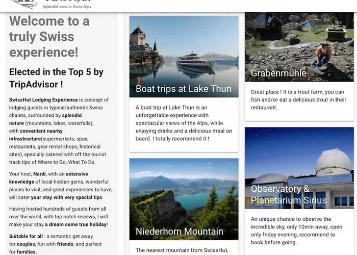 Thun Alps Scenic Views And Concierge By Swisshut